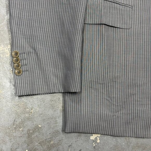 Pal Zileri Suit LAB Grey Striped 2pc Slim Fit Made in Italy Wool 42 R 34x30 - Picture 4 of 13